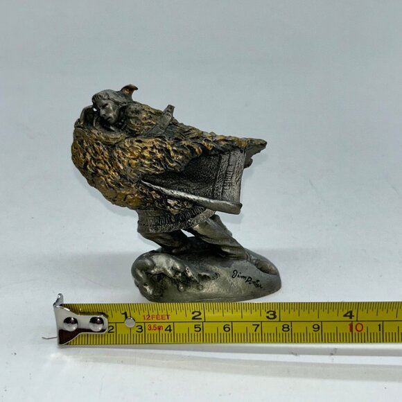 Franklin Mint Chief Joseph Pewter Statue by Jim Ponter 1992 Native American Art - Picture 8 of 9